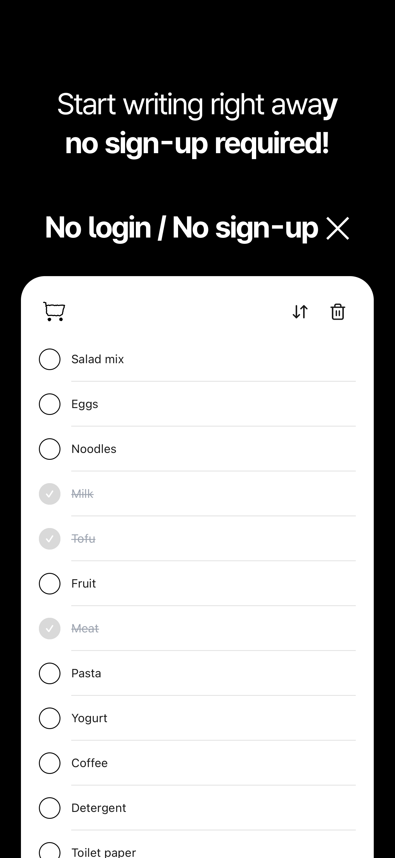 Duit Lite to-do app screenshot 1